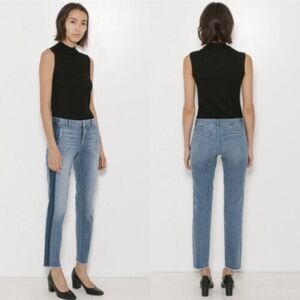 Vince Sunset Boulevard Tuxedo Stripe Skinny Denim Jeans Size 26